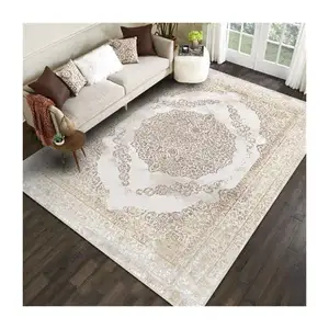 Homestay Decoration Carpet Persian Retro Hotel Home Balcony Kitchen Bathroom Non-slip Carpets Light Luxury Study Cloakroom Rug