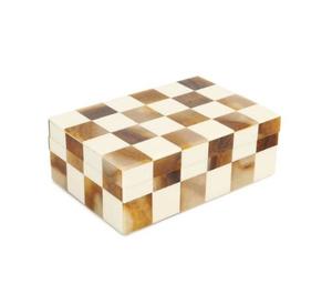 <b>Chess</b> <b>Board</b> Design Jewelry Storage Box Multifunctional Natural Bone & Horn Inlay Handmade Home Decor Living Room At Best Price - Product Image 1