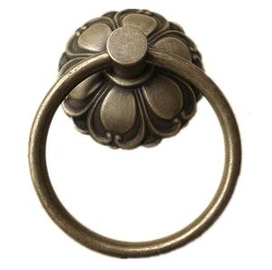 Aldaba de puerta pulida de latón y Metal de clase alta, perilla de tirador, anillo de manija, aldaba de puerta para el hogar, decoración para el hogar, oficina y restaurante - Product Image 3