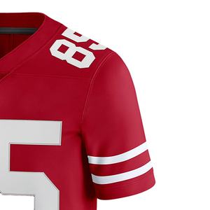 Kit de uniforme de fútbol americano para adultos de primera calidad, camiseta y pantalones de malla personalizados de talla grande, manga corta, duradero, listo para enviar - Product Image 6