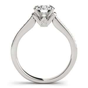 Anillo de Compromiso de Oro Blanco de 14K con Detalles de Diamantes, Joyería con Diamantes de 0.22ct - Product Image 2