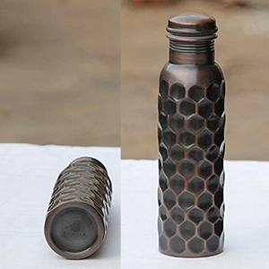 Botella de agua de cobre de alta calidad, precio al por mayor, cobre puro, hecho a mano, respetuoso con el medio ambiente, logotipo personalizado, embalaje - Product Image 4