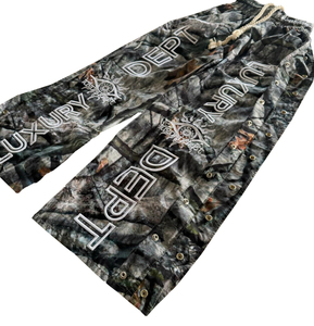 Pantalon de survêtement pour homme, style streetwear Y2k personnalisé, coupe ample, jambe droite, boutons, broderie 3D, plis, coupe-vent en nylon - Product Image 6