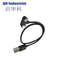 Accesorios de componentes 2 pines macho y hembra en forma de T alimentación magnética Pogo Pin USB Smart Watch Cable conector 12V