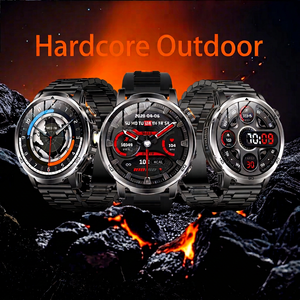 Montre connectée KR AK95, écran tactile AMOLED de 1,85 pouce, étanche IP68, appel Bluetooth, boussole, SOS, montre de sport d'extérieur - Product Image 2