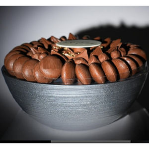 Greatest Quality Modern Eco-Friendly <b>Dessert</b> Holder Gold Metal Chocolate <b>Bowl</b> With Fancy Design For Weddings And Events - Product Image 2