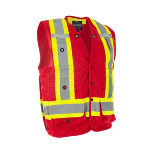 Gilet réfléchissant néon pour la sécurité routière et industrielle gilet de travail réfléchissant avec poches unisexe salut vis gear fabriqué au Pakistan. - Product Image 1