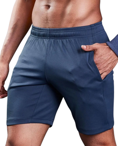 Shorts de sport unisexes personnalisables avec logo, taille élastique, anti-plis, séchage rapide, pour entraînement, course et gym - Product Image 1
