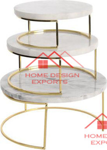 Marble Top <b>Wooden</b> Base Table <b>Stand</b> for Party Wedding Cake Pastry <b>Cupcake</b> Decoration <b>Stand</b> Wholesale Price Custom Logo - Product Image 4