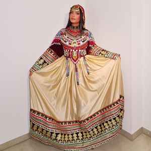 Nueva ropa Vintage para mujer, vestidos afganos con estilo, vestido Maxi acampanado de longitud completa, conjunto de pantalones, decoración de encaje, venta al por mayor, precio bajo - Product Image 3