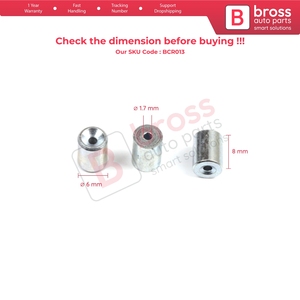 BCR013 BCR013 สายเคเบิลรีเลย์หน้าต่าง สายรัด ปลายสาย หมุดยึด 6x8/1.7 มม. 100 ชิ้น - Product Image 5