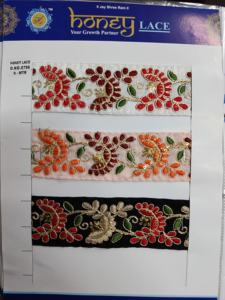 ผ้าลูกไม้ปักลายดอกไม้หลากสีลวดลายซับซ้อนสไตล์ธุรกิจชั้นสูงสำหรับรองเท้าและกระเป๋า - Product Image 5