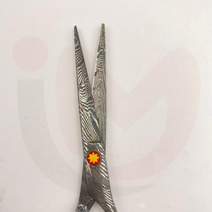 กรรไกรตัดผมมืออาชีพ ใบมีดเหล็กดามัสกัสแท้ ตรงคม ทนทาน สำหรับตัดผม - Product Image 4