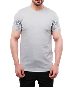 T-shirt de fitness surdimensionné 100% coton pour hommes de haute qualité Logo personnalisé Crew Ringer Streetwear Gym tricoté Position avant en gros - Product Image 1
