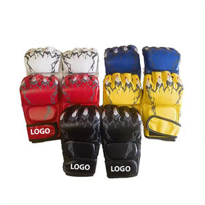 Gants de MMA professionnels de bonne qualité, logo personnalisé, vente en gros, gants de grappling en cuir, gants de sparring, gants de boxe en PU, arts martiaux - Product Image 6