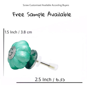 De acuerdo, perillas de melón de cerámica de mar de neón para cocina, tocador, dormitorio, almacén exterior, sala de estar para armarios, manijas de puerta de cajón - Product Image 3