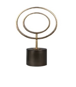 Escultura de centro de mesa de aluminio abstracta moderna de lujo hecha a mano al por mayor personalizada para decoración del hogar sala de estudio de boda - Product Image 6