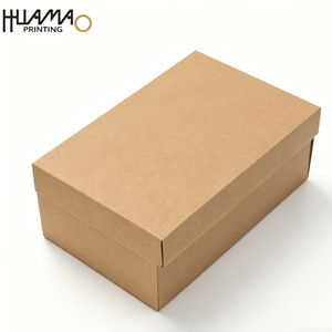 Usine d'impression avec 19 ans d'expérience, boîte à chaussures en carton ondulé personnalisée, boîte à rabat en carton ondulé recyclé pour l'emballage de baskets et de chaussures - Product Image 3