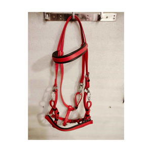 Brida de caballo de cuero inglés Premium ajustable, riendas de goma duraderas y herrajes de acero inoxidable para una conducción cómoda - Product Image 1