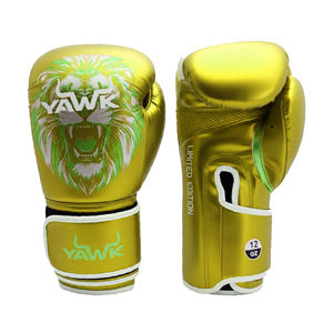 Guantes de Boxeo de Entrenamiento de Cuero PU, Guantes de Sparring Duraderos con Velcro para Boxeo, Kickboxing, Muay Thai y Gimnasio, Acolchado Multicapa - Product Image 1