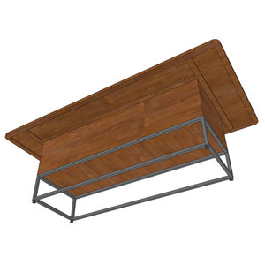 Modern Minimalist Rectangle <b>Office</b> Meeting <b>Table</b> 240x120cm with Rubberwood Legs BH68010 - Product Image 6