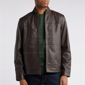 Vestes en cuir pour hommes de haute qualité, écologiques, chaudes pour l'hiver, avec logo sur le devant, fabriquées au Pakistan, en tissu peigné, décontractées, les meilleures - Product Image 1