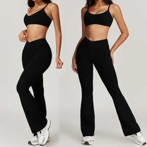 Nouveau personnalisé en gros 2025 OEM haute qualité Yoga ensembles Fitness femmes femmes Yoga ensemble entraînement Yoga Leggings et ensembles de soutien-gorge pour les femmes - Product Image 3