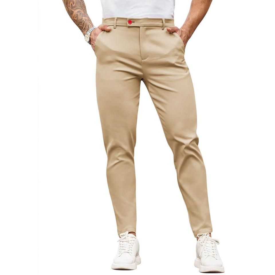 Customized High Quality Men's Chino Trouser Casual Style Cropped Pants Clothes Washed Stacked Twill Pants Men From BD Supplier
