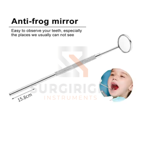 Kit de examen Dental profesional Punto de seguridad 5 piezas Kit de instrumentos de cuidado bucal Juego de escalador de espejo de boca de dientes por Surgiright - Product Image 4