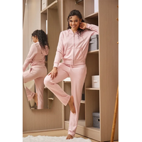 Fournisseur direct d'usine, logo personnalisé, ensemble deux pièces pour femmes, coupe ample, sweat-shirt uni, bouton en dentelle, short en polaire, décontracté, 100% coton