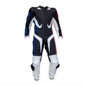 OEM Offre Spéciale noir et blanc moto costumes respirant <span class=keywords><strong>Kawasaki</strong></span> moto cuir course costume Ce approuvé pour hommes - Product Image 1