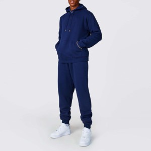 Custom for Logo Winter <b>Men's</b> Elastic Waist 100% Cotton Lightweight Eco-Friendly Tracksuit in <b>White</b>/Blue/Pink Colors 2026 - Product Image 1