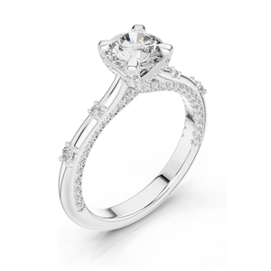 Bague en diamant de laboratoire 1,908 CT pour femmes, clarté VVS-VS EF, or 18 carats, 14 carats, 10 carats et argent 925, or rose, or jaune, or blanc - Product Image 6