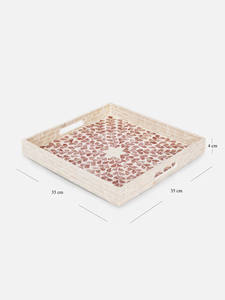 Pratique mais élégant premier choix pour les vacances arabes Ramadan Eid nacre incrustation plateau de service du Vietnam - Product Image 6