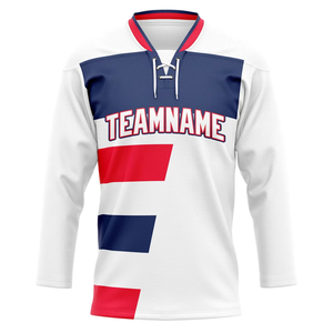 Camiseta de equipo con cuello en V y cierre de cordones personalizados con estampado de transferencia de calor de primera calidad, ropa deportiva, camisetas de poliéster de manga larga para adultos a la venta - Product Image 2