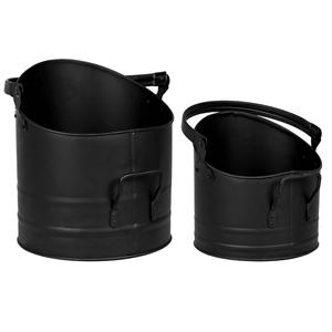 Seau à charbon de cheminée à finition personnalisée intérieur extérieur seau à charbon en métal à finition antique au design fait à la main - Product Image 2