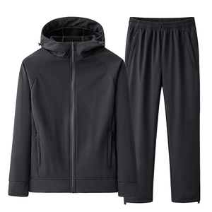 Streetwear High Quality Eco-Friendly Plus Size Sportswear Track Suits Active Stretch Breathable Quick Dry Unisex 2-Piece - Product Image 5