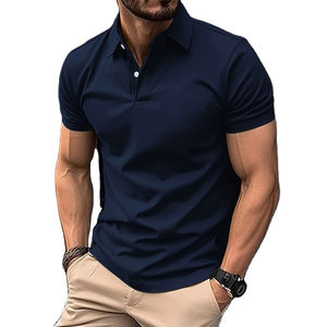 2025 nouveauté Logo personnalisé mode affaires 100% coton Polo T-shirt pour hommes décontracté impression Golf Polo pour le sport - Product Image 4