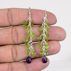 Spinner <b>Peridot</b> Gemstone Girls Simple <b>Earrings</b> 925 Solid Sterling Silver Fashion <b>Earrings</b> Women Girls <b>Earrings</b> Silver Jewelry - Product Image 1