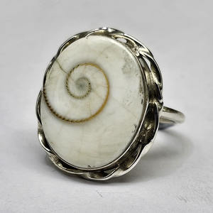 Bague Shiva Eye Bague de mariage classique en argent sterling 925 avec pierres précieuses et diamants avec coquille d'océan Bague de coquillage d'anniversaire pour femme - Product Image 2