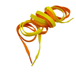 Cordones de poliéster blancos planos de 8mm para zapatillas de deporte TW - Product Image 6