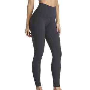 Women's Top Selling Solid Color Plain Blank Fitness Leggings Sport Style Workout Running Pants Wholesale Supply - Product Image 2