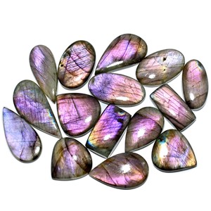 15 pièces de pierres précieuses en vrac de labradorite de feu violet naturel forme de mélange de cabochon lisse avec des tailles uniques pour la fabrication de bijoux - Product Image 1