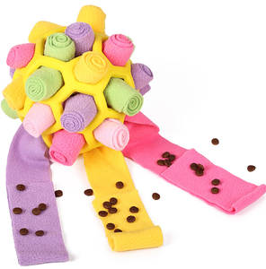 Jouet d'entraînement olfactif interactif moderne pour chiens, boule de reniflage rectangulaire réutilisable, écologique, légère, en polyester, pour le travail du nez des chiens - Product Image 4