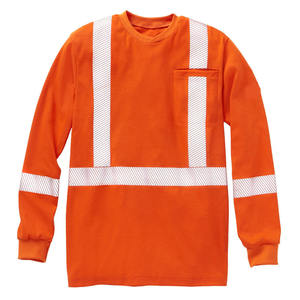 Polos de sécurité réfléchissants à haute visibilité pour la construction, polos personnalisés en polyester pour la sécurité industrielle, polos pour hommes avec réflecteur - Product Image 4