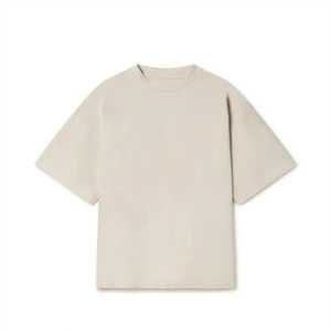 เสื้อยืดคอตตอนพิมพ์โลโก้ตามสั่ง เนื้อผ้าหนา ทรงโอเวอร์ไซส์ ซักแล้ว ใส่สบาย เสื้อยืดเปล่าสำหรับผู้ชาย ผู้หญิง ขายส่ง - Product Image 1