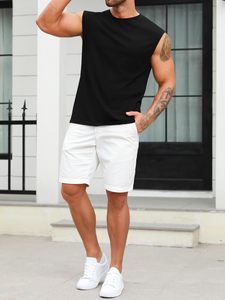 Élégant et confortable Élégant décontracté formal100 % Polyester personnalisé uni poids lourd logo O cou blanc haut surdimensionné - Product Image 4