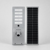 Lampadaire Solaire Tout-en-un 60W 80W 100W, Lampe Solaire LED Intégrée avec Détecteur de Mouvement PIR IP66 pour Route, Jardin et Aménagement Paysager