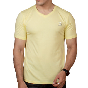 Confortable col en v t-shirts hommes personnaliser Muscle Fit léger col en v t-shirt garçon été séchage rapide haut vêtements de sport t-shirt hommes - Product Image 1