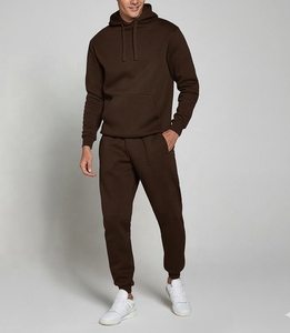 Ensemble de vêtements de sport d'hiver unisexe à capuche |   Logo personnalisé disponible |   100% coton - Product Image 1